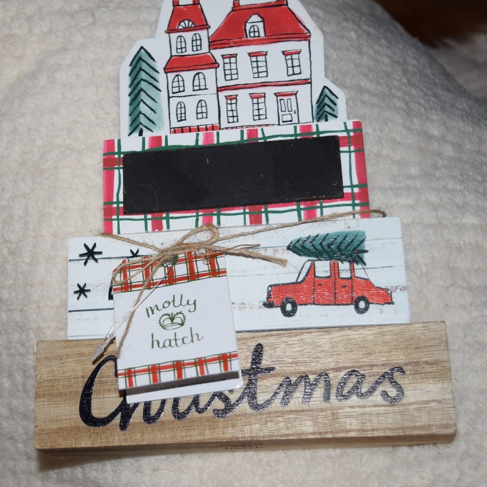 NEW Anthropologie Molly Hatch Whimsical Wood Christmas Decor Car House Tree G5 - Picture 7 of 10
